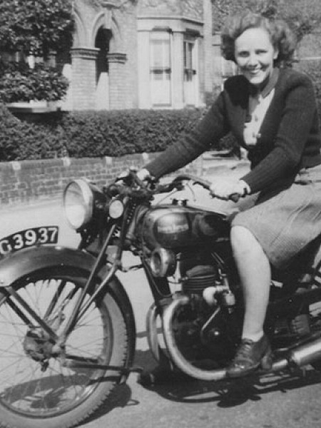 Betty on Motorbike
